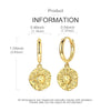 Silver Earrings Women Sparkling Gold Plated Sun Moon Drop Earring For Anniversary Wedding Jewelry Gifts - Image 4