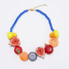Dopamine 3D Fruit Beaded Necklace Bohemian Retro Pomegranate Strawberry Tomato Choker Exaggerated Bracelet Bikini Jewelry Gift - Image 27