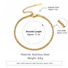 5Pcs Stackable Bracelets Women Stainless Steel Gold Plated Box/Paperclip/Beaded Link Chain Bracelet Jewelry - Image 22