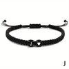 Handmade A-Z 26 Letter Heart Bracelet Woven Baided Rope Women Men Initials Name Adjustable Bangle Couple Lover Friends Jewelry - Image 13