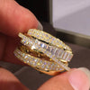 Full-Coverage Cubic Zirconia Band Ring in Gold-Tone or Silver-Tone - Image 9