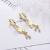 Small Hoop Earrings Smooth Tiny Huggies With Hollow Cross Star Pendants Female Dangle Earring Cute Piercing Earring Gifts - Image 15