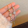 Zircon Snowflake Bracelets For Women Girls Crystal Flower Adjustable Chain Bracelet Wedding Jewelry Gifts - Image 5