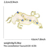 Enamel Taurus Brooches for Women Unisex Zodiac Pins Casual Party Jewelry Accessories Gifts Decoration - Image 3