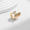 1 Simple Gold Couple Ring Retro Punk Irregular Geometry for a Birthday Party Gift - Image 4