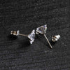 2 Stylish Stainless Steel 4 Claw Square Cubic Zirconia Stud Earrings For Men And Women 4/5/6/7mm Zircon Stud Earrings - Image 11