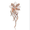 Brooches Opal Stone Rhinestone Brooch Gold Color Flower Bouquet Brooch Pin Bridal Wedding Jewelry Gift Brooches For Women - Image 2