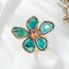 Crystal Flower Big Open Ring for Women Party Summer Holiday Statement Jewelry - Image 11