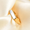 Mother Of Pearl Ring Signet Ring Dainty Bar Beautiful Gift For Her Him Staple Jewelry - Image 3