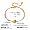 Stainless Steel Balloon Letter Pendant Bracelets with Zirconia Sparkling Women's Bracelets - Image 30