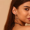 Hiphop Pearl Cubic Zirconia Earrings Stainless Steel Earrings For Women Jewelry Gift - Image 6