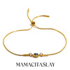 316L Stainless Steel Zircon December Birthstone Adjustable Bracelet Wrist Jewelry Women's Charm Bracelet - Image 16