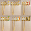 3pcs Colorful Zirconia Chain Earrings Set for Women Two Hole Round Circle Curvy Gold Color Hoop Earring Wedding Jewelry - Image 1