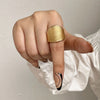 Elastic Rope Adjustable Rings for Women Men Irregular Geometric Matte Chunky Gold Color Finger Ring Charm Jewelry - Image 31