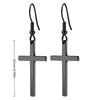 Rock Punk Stainless Steel Black Dangle Pendant Punk Minimalist Hanging Woman's Drop Earring for Man Piercing Ear Jewelry - Image 7
