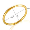Stainless Steel Gold Color Thick Tube Open Bangle For Women Girl Hiphop Cuff Bracelet Jewelry - Image 13