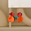 Petals Long Tassel Dangle Earrings For Women Romantic Sweet Multicolor Acrylic Wedding Party Jewelry Accessories - Image 1