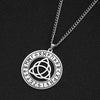 Viking Nordic 24 Rune Compass Pendant Necklace Stainless Steel Trinity Triquetra Hollow Witch Knot Symbol Amulet Jewelry Gift - Image 10