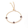Adjustable Colorful Clover Zircon Bracelet Charm Tennis Charm Cute Sweet Shining Crystal Jewelry Gift - Image 10
