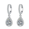 Silver Drop Earrings for Women Cubic Zirconia Crystal Earrings Engagement Wedding Eternity Jewelry Gifts - Image 6