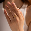 Stainless Steel Minimalist Irregular Curve Geometric Curved Ring Unisex Jewelry Gift - Image 3