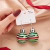 Merry Christmas Resin Sequin Bulb Christmas Earrings For Women Snowflake Star Ball Dangle Earring Year Festival Jewelry Gift - Image 10