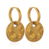 Pvd Golden Stainless Steel Hoop Earrings Craftsmanship Mysterious Jewelry Accessories Dangle Earrings for Women Gift Daily Boho - Image 5