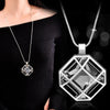 Vintage Geometric Crystal Necklace Pendant For Women Sweater Chain Long Necklace Girl Collar Jewelry - Image 7