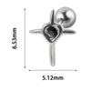 1PC 316L Steel Zircon Corss Cz Barbell Earrings Corss Helix Ear Cartilage Tragus Daith Piercing Body Jewelry 20G - Image 25