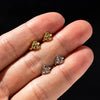 Tiny Heart-Shaped Cartilage Earrings Zircon Gold Color Piercing Cartilage Hoop Small Hoop Earrings Party accessories - Image 2