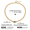 Vintage Glass Stone Crystal Pendant Necklace For Women Gold Plated Stainless Steel Necklace Jewelry Gift - Image 8