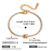 Stainless Steel Balloon Letter Pendant Bracelets with Zirconia Sparkling Women's Bracelets - Image 21