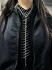 Thorn Motif Pendant Necklace in a Dark Metal Look - Image 4