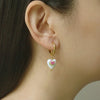 Y2k Aesthetic Hand Painted Butterfly Earrings for Women Stainless Steel Circle Huggies Flower Heart Bead Hoop Earring - Image 3