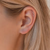 Titanium 16G CZ Star Flat Back Stud Earring Internal Thread Ear Cartilage Tragus Lobe Conch Helix Piercing Jewelry - Image 3