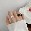 Irregular Geometric Transparent Colorful Crystal Rhinestone Zircon Round Ring For Women Shiny Jewelry Accessories - Image 5