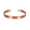 Copper Bracelets for Women Men Unisex 8mm Adjustable Open Cuff Bangles Female Resizable Jewelry Soft Metal Simple - Image 8