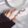 Simple Cross Personality Silver Jewelry Rotate Irregular Geometric Women Gift Opening Rings - Image 2