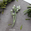 Green Botanical Brooch Pin with Leaf and Flower Designs - Image 2