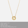 Stainless Steel Birthstone Pendant Necklace with 38 cm Chain and 5 cm Extension - Image 8