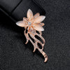 Elegant Opal Stone Flower Brooch Pins For Women Clothing Accessories Charms Rhinestone Tassel Brooches Party Jewelry Pin Gifts - Image 3