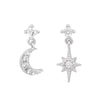 2PCS Stainless Steel Cubic Zirconia Chain Stud Earrings For Women Non-Piercing Ear Clip Ear Cuff Earring Cartilage Jewelry - Image 26