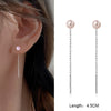 Classic Elegant Imitation Pearl Dangle Earrings For Women Long Tassel Chain Drop Earring Wedding Jewelry - Image 8
