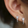 Star Hoop Earrings with Dazzling CZ Simple Stylish Ear Accessories for Women Silver Color Jewelry - Image 4