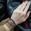 Metal Beads Leather Bracelets For Women Men Slim Strips Boho Multilayer Wide Wrap Bracelet Jewelry - Image 4