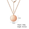 Minimalist Small Round Pendant Necklaces for Women Stainless Steel Gold Color Simple Choker Necklaces Jewelry Gifts - Image 10