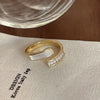 Vintage Personality Geometric Shape Simple Love Heart Rings for Women Unique Design Adjustable Open Mouth Rings Jewelry Gifts - Image 7