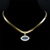 Vintage Crystal Evil Demon Eye Choker Necklaces for Women Stainless Steel Gold Plated Necklaces Jewelry Collares - Image 2