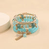 Bohemian Stackable Glass Bead Bracelet Set 4 Pieces - Image 7