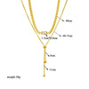 316L Stainless Steel Butterfly Moon Lock Blue Eyes Pendant Necklace For Women Multilayer Choker Chain Jewelry Gifts - Image 28
